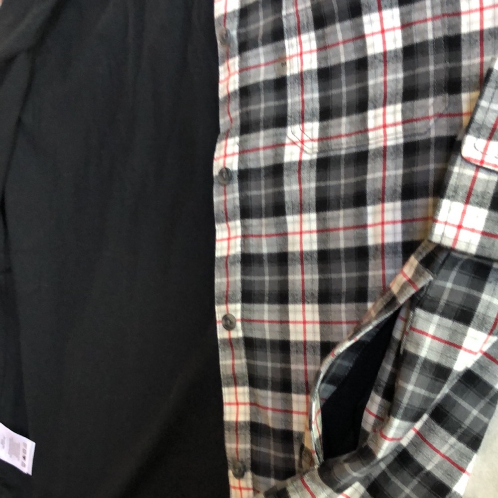 Eddie Bauer Stine's Favorite Flannel Cotton Hoodie Shirt Jacket with 3 Pockets M - Picture 7 of 12